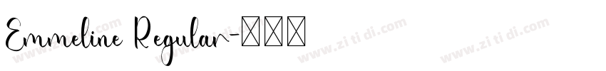 Emmeline Regular字体转换